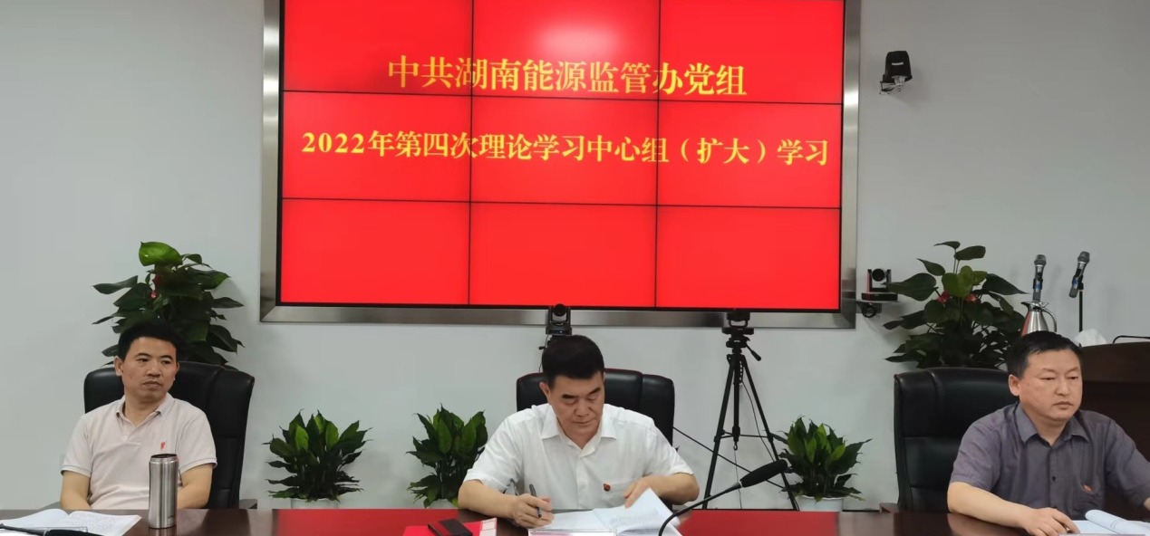 湖南能源监管办党组理论学习中心组专题学习《中华人民共和国行政处罚法》